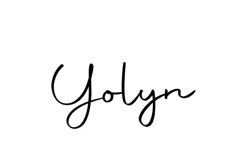 How to make Yolyn signature? Autography-DOLnW is a professional autograph style. Create handwritten signature for Yolyn name. Yolyn signature style 10 images and pictures png