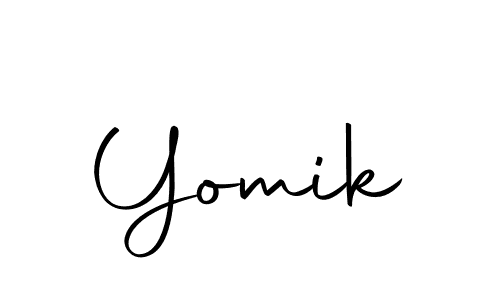 How to make Yomik signature? Autography-DOLnW is a professional autograph style. Create handwritten signature for Yomik name. Yomik signature style 10 images and pictures png