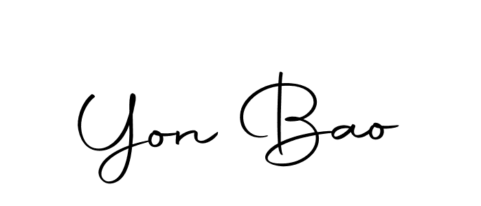 Yon Bao stylish signature style. Best Handwritten Sign (Autography-DOLnW) for my name. Handwritten Signature Collection Ideas for my name Yon Bao. Yon Bao signature style 10 images and pictures png