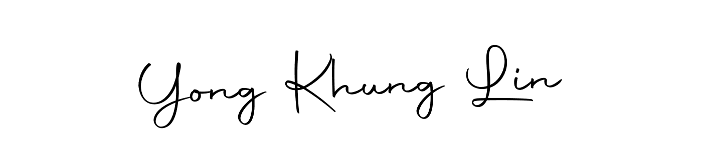 Create a beautiful signature design for name Yong Khung Lin. With this signature (Autography-DOLnW) fonts, you can make a handwritten signature for free. Yong Khung Lin signature style 10 images and pictures png