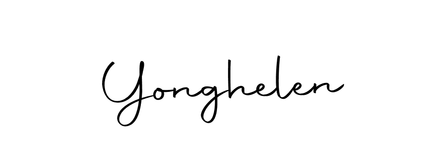 Design your own signature with our free online signature maker. With this signature software, you can create a handwritten (Autography-DOLnW) signature for name Yonghelen. Yonghelen signature style 10 images and pictures png
