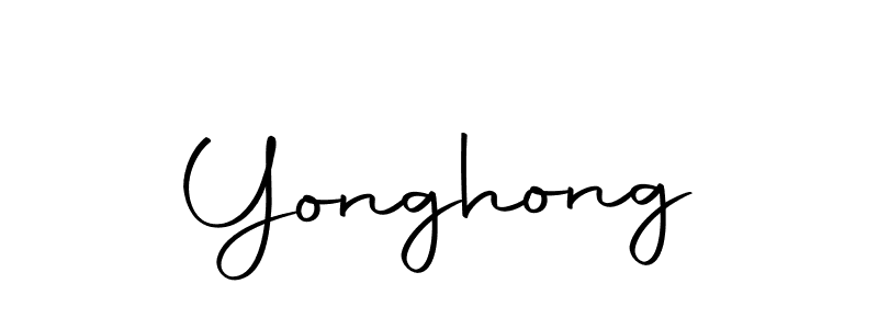 if you are searching for the best signature style for your name Yonghong. so please give up your signature search. here we have designed multiple signature styles  using Autography-DOLnW. Yonghong signature style 10 images and pictures png