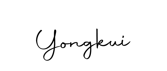 Yongkui stylish signature style. Best Handwritten Sign (Autography-DOLnW) for my name. Handwritten Signature Collection Ideas for my name Yongkui. Yongkui signature style 10 images and pictures png