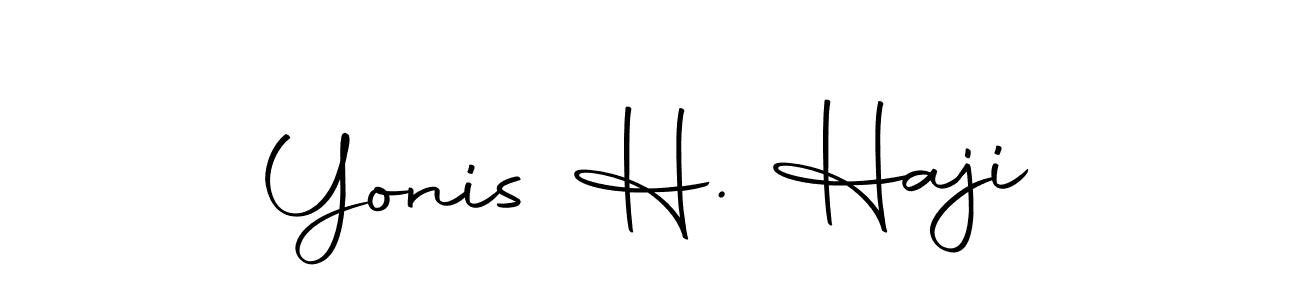 This is the best signature style for the Yonis H. Haji name. Also you like these signature font (Autography-DOLnW). Mix name signature. Yonis H. Haji signature style 10 images and pictures png