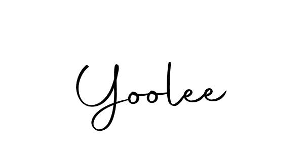 Make a beautiful signature design for name Yoolee. With this signature (Autography-DOLnW) style, you can create a handwritten signature for free. Yoolee signature style 10 images and pictures png