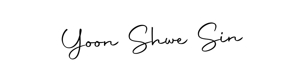 You can use this online signature creator to create a handwritten signature for the name Yoon Shwe Sin. This is the best online autograph maker. Yoon Shwe Sin signature style 10 images and pictures png