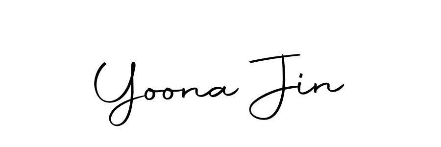 Design your own signature with our free online signature maker. With this signature software, you can create a handwritten (Autography-DOLnW) signature for name Yoona Jin. Yoona Jin signature style 10 images and pictures png