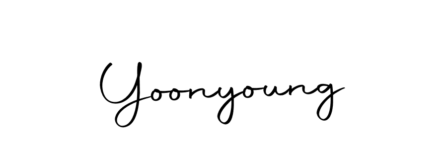 You should practise on your own different ways (Autography-DOLnW) to write your name (Yoonyoung) in signature. don't let someone else do it for you. Yoonyoung signature style 10 images and pictures png