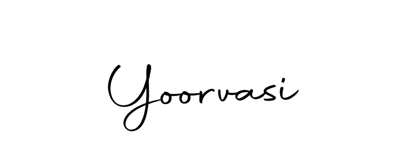 Design your own signature with our free online signature maker. With this signature software, you can create a handwritten (Autography-DOLnW) signature for name Yoorvasi. Yoorvasi signature style 10 images and pictures png