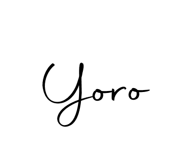 Create a beautiful signature design for name Yoro. With this signature (Autography-DOLnW) fonts, you can make a handwritten signature for free. Yoro signature style 10 images and pictures png