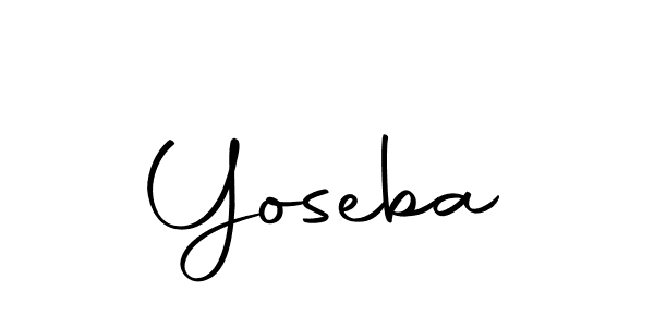 Use a signature maker to create a handwritten signature online. With this signature software, you can design (Autography-DOLnW) your own signature for name Yoseba. Yoseba signature style 10 images and pictures png