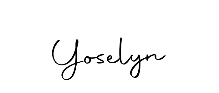 Design your own signature with our free online signature maker. With this signature software, you can create a handwritten (Autography-DOLnW) signature for name Yoselyn. Yoselyn signature style 10 images and pictures png