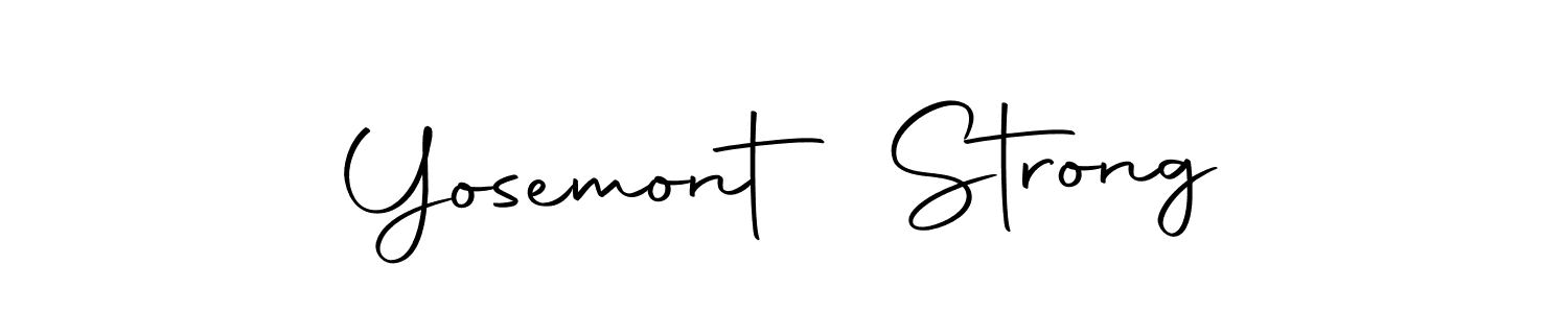 You can use this online signature creator to create a handwritten signature for the name Yosemont Strong. This is the best online autograph maker. Yosemont Strong signature style 10 images and pictures png