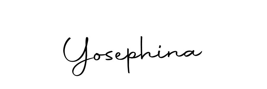 Design your own signature with our free online signature maker. With this signature software, you can create a handwritten (Autography-DOLnW) signature for name Yosephina. Yosephina signature style 10 images and pictures png