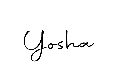 Yosha stylish signature style. Best Handwritten Sign (Autography-DOLnW) for my name. Handwritten Signature Collection Ideas for my name Yosha. Yosha signature style 10 images and pictures png