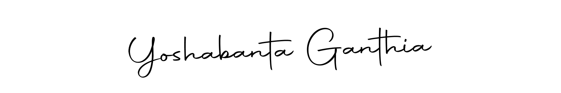 Make a short Yoshabanta Ganthia signature style. Manage your documents anywhere anytime using Autography-DOLnW. Create and add eSignatures, submit forms, share and send files easily. Yoshabanta Ganthia signature style 10 images and pictures png