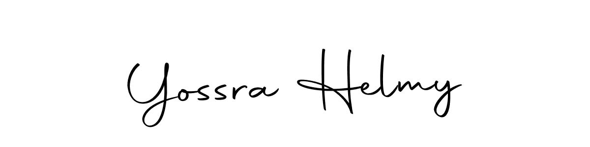 if you are searching for the best signature style for your name Yossra Helmy. so please give up your signature search. here we have designed multiple signature styles  using Autography-DOLnW. Yossra Helmy signature style 10 images and pictures png