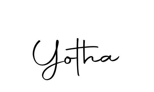 Use a signature maker to create a handwritten signature online. With this signature software, you can design (Autography-DOLnW) your own signature for name Yotha. Yotha signature style 10 images and pictures png