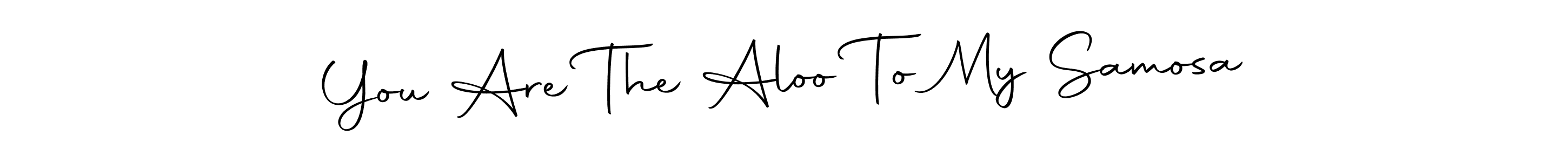 Similarly Autography-DOLnW is the best handwritten signature design. Signature creator online .You can use it as an online autograph creator for name You Are The Aloo To My Samosa. You Are The Aloo To My Samosa signature style 10 images and pictures png