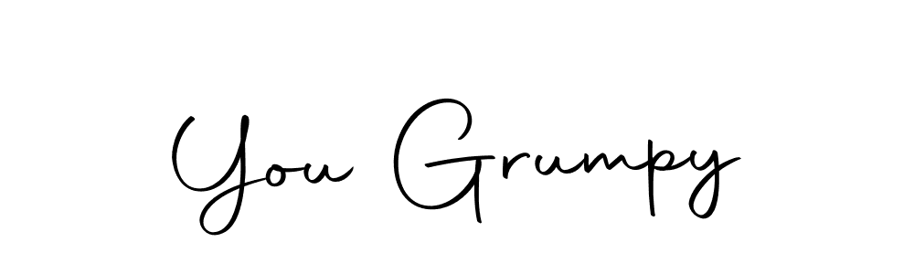 Use a signature maker to create a handwritten signature online. With this signature software, you can design (Autography-DOLnW) your own signature for name You Grumpy. You Grumpy signature style 10 images and pictures png