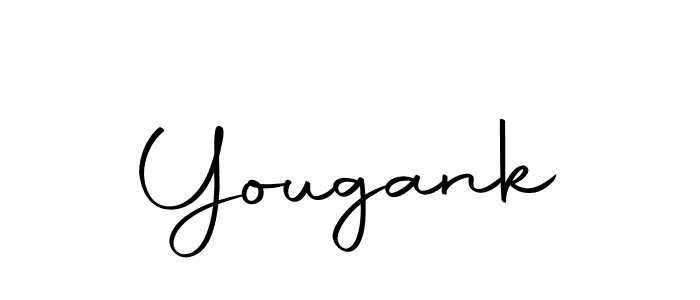 Use a signature maker to create a handwritten signature online. With this signature software, you can design (Autography-DOLnW) your own signature for name Yougank. Yougank signature style 10 images and pictures png