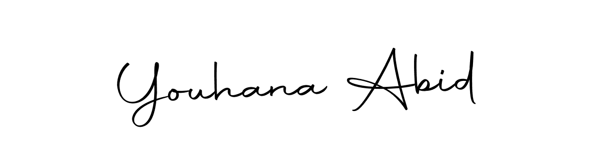 How to make Youhana Abid name signature. Use Autography-DOLnW style for creating short signs online. This is the latest handwritten sign. Youhana Abid signature style 10 images and pictures png