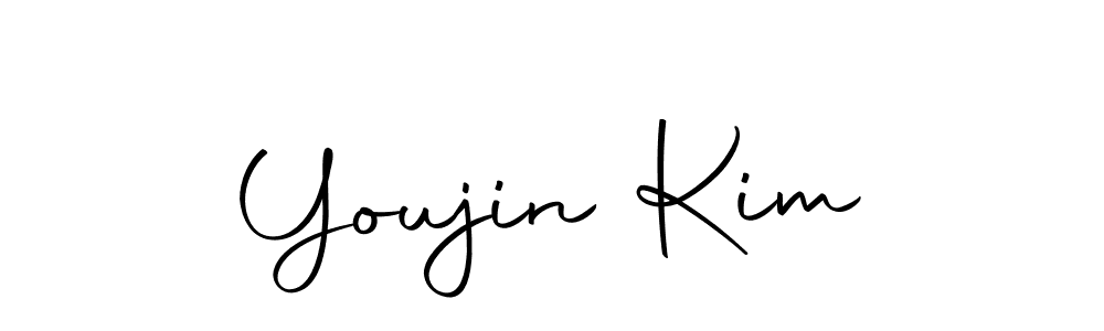 The best way (Autography-DOLnW) to make a short signature is to pick only two or three words in your name. The name Youjin Kim include a total of six letters. For converting this name. Youjin Kim signature style 10 images and pictures png