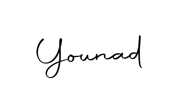 You should practise on your own different ways (Autography-DOLnW) to write your name (Younad) in signature. don't let someone else do it for you. Younad signature style 10 images and pictures png