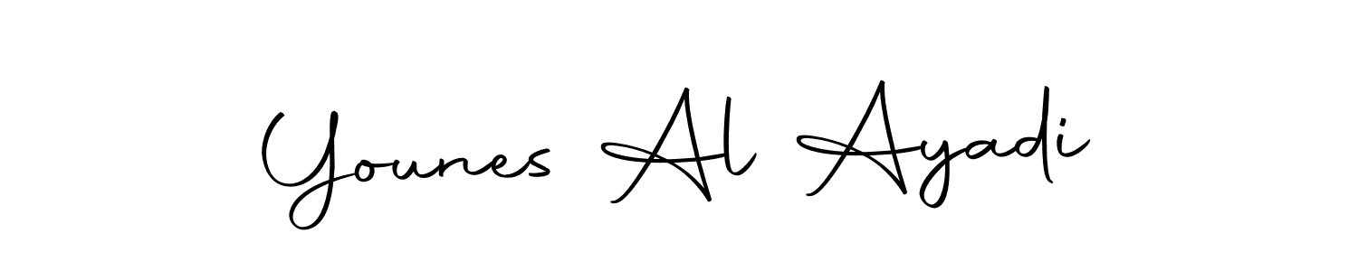 Also we have Younes Al Ayadi name is the best signature style. Create professional handwritten signature collection using Autography-DOLnW autograph style. Younes Al Ayadi signature style 10 images and pictures png