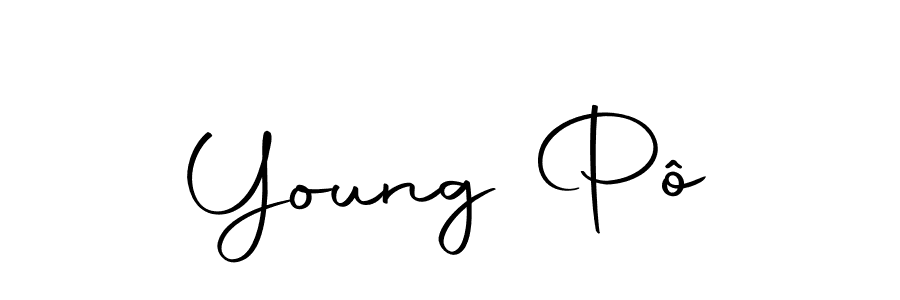 The best way (Autography-DOLnW) to make a short signature is to pick only two or three words in your name. The name Young Pô include a total of six letters. For converting this name. Young Pô signature style 10 images and pictures png