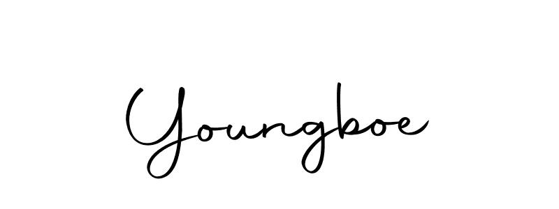 Make a beautiful signature design for name Youngboe. With this signature (Autography-DOLnW) style, you can create a handwritten signature for free. Youngboe signature style 10 images and pictures png