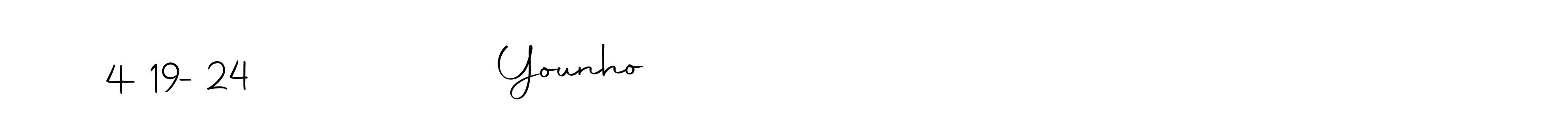 Make a beautiful signature design for name Younho                         4-19-24. With this signature (Autography-DOLnW) style, you can create a handwritten signature for free. Younho                         4-19-24 signature style 10 images and pictures png