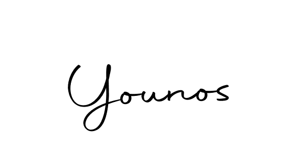 Use a signature maker to create a handwritten signature online. With this signature software, you can design (Autography-DOLnW) your own signature for name Younos. Younos signature style 10 images and pictures png