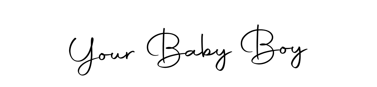 Design your own signature with our free online signature maker. With this signature software, you can create a handwritten (Autography-DOLnW) signature for name Your Baby Boy. Your Baby Boy signature style 10 images and pictures png