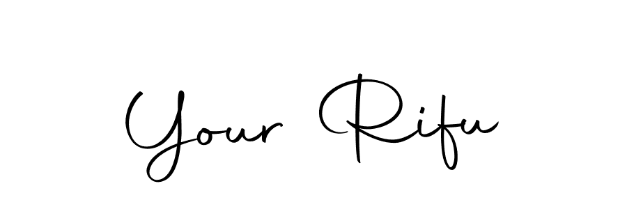 You should practise on your own different ways (Autography-DOLnW) to write your name (Your Rifu) in signature. don't let someone else do it for you. Your Rifu signature style 10 images and pictures png