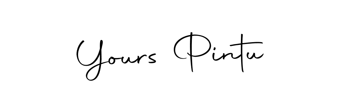 Similarly Autography-DOLnW is the best handwritten signature design. Signature creator online .You can use it as an online autograph creator for name Yours Pintu. Yours Pintu signature style 10 images and pictures png