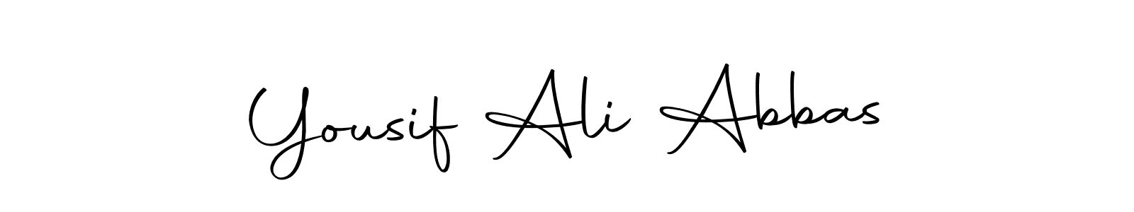 Make a beautiful signature design for name Yousif Ali Abbas. Use this online signature maker to create a handwritten signature for free. Yousif Ali Abbas signature style 10 images and pictures png