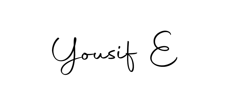 Design your own signature with our free online signature maker. With this signature software, you can create a handwritten (Autography-DOLnW) signature for name Yousif E. Yousif E signature style 10 images and pictures png