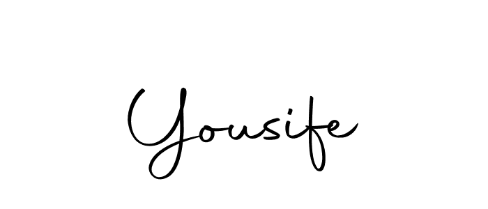 Create a beautiful signature design for name Yousife. With this signature (Autography-DOLnW) fonts, you can make a handwritten signature for free. Yousife signature style 10 images and pictures png