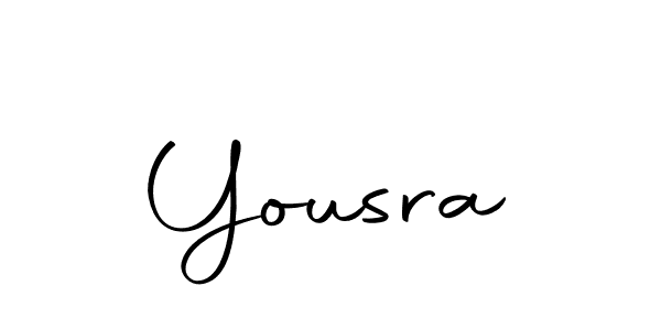 Create a beautiful signature design for name Yousra. With this signature (Autography-DOLnW) fonts, you can make a handwritten signature for free. Yousra signature style 10 images and pictures png