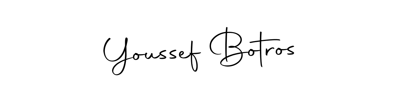 Design your own signature with our free online signature maker. With this signature software, you can create a handwritten (Autography-DOLnW) signature for name Youssef Botros. Youssef Botros signature style 10 images and pictures png