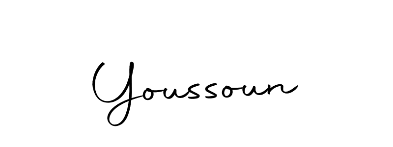 Use a signature maker to create a handwritten signature online. With this signature software, you can design (Autography-DOLnW) your own signature for name Youssoun. Youssoun signature style 10 images and pictures png