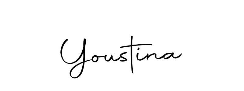 Use a signature maker to create a handwritten signature online. With this signature software, you can design (Autography-DOLnW) your own signature for name Youstina. Youstina signature style 10 images and pictures png
