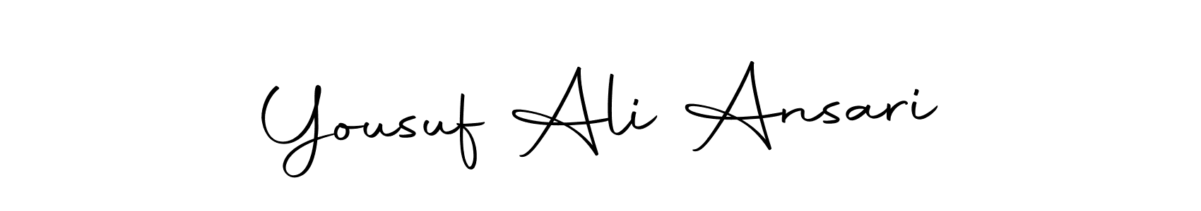 The best way (Autography-DOLnW) to make a short signature is to pick only two or three words in your name. The name Yousuf Ali Ansari include a total of six letters. For converting this name. Yousuf Ali Ansari signature style 10 images and pictures png