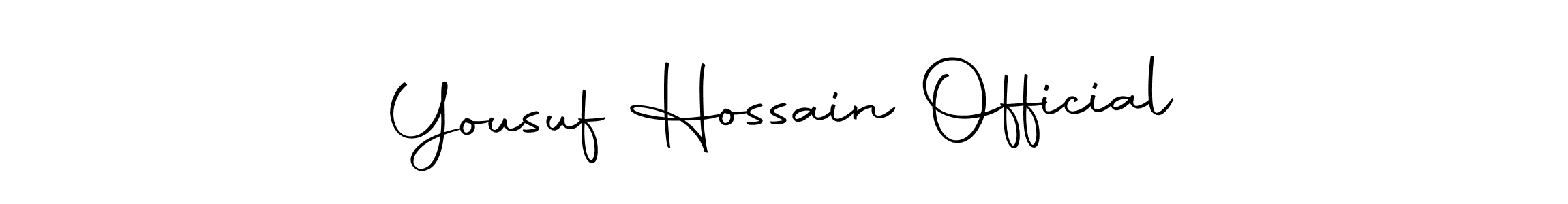 How to make Yousuf Hossain Official signature? Autography-DOLnW is a professional autograph style. Create handwritten signature for Yousuf Hossain Official name. Yousuf Hossain Official signature style 10 images and pictures png