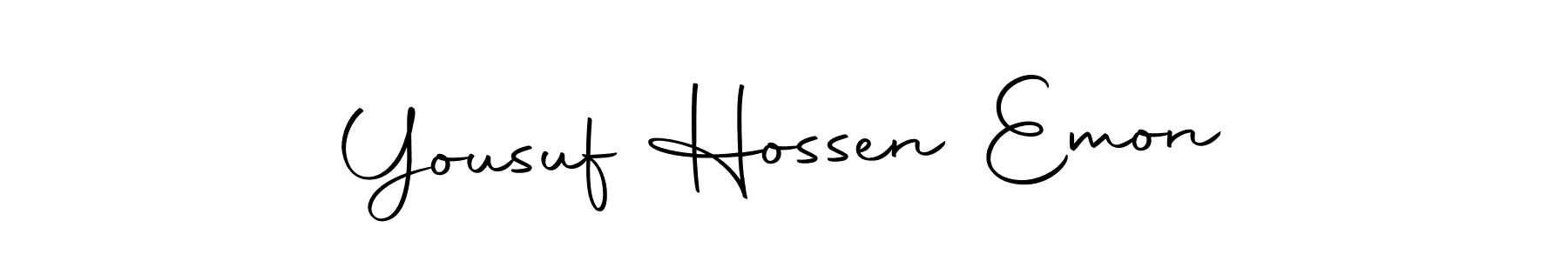 Make a beautiful signature design for name Yousuf Hossen Emon. With this signature (Autography-DOLnW) style, you can create a handwritten signature for free. Yousuf Hossen Emon signature style 10 images and pictures png