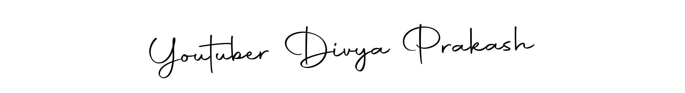 Make a beautiful signature design for name Youtuber Divya Prakash. Use this online signature maker to create a handwritten signature for free. Youtuber Divya Prakash signature style 10 images and pictures png