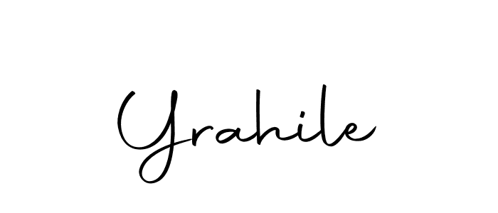 You should practise on your own different ways (Autography-DOLnW) to write your name (Yrahile) in signature. don't let someone else do it for you. Yrahile signature style 10 images and pictures png