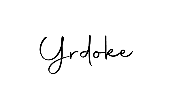 You should practise on your own different ways (Autography-DOLnW) to write your name (Yrdoke) in signature. don't let someone else do it for you. Yrdoke signature style 10 images and pictures png