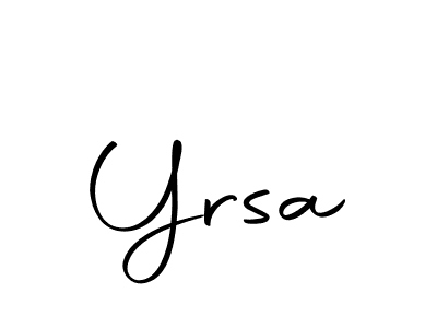 Yrsa stylish signature style. Best Handwritten Sign (Autography-DOLnW) for my name. Handwritten Signature Collection Ideas for my name Yrsa. Yrsa signature style 10 images and pictures png